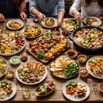 Platos para compartir del mundo: ideas irresistibles para mesas grandes